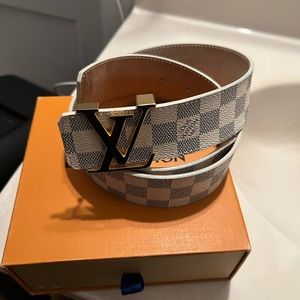 Louis Vuitton White Belts for Men for sale